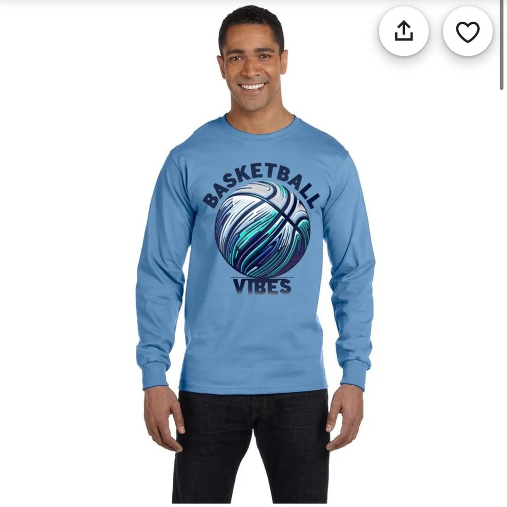 New custom made basketball long sleeve all sizes available. Great Xmas gift